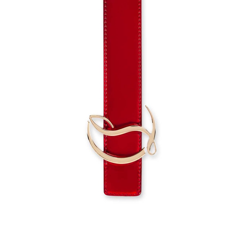 Cinturones Christian Louboutin Cl Logo Dorados | KWE-592308