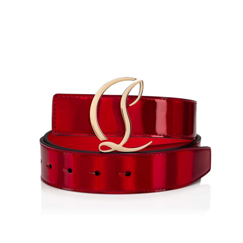 Cinturones Christian Louboutin Cl Logo Dorados | KWE-592308