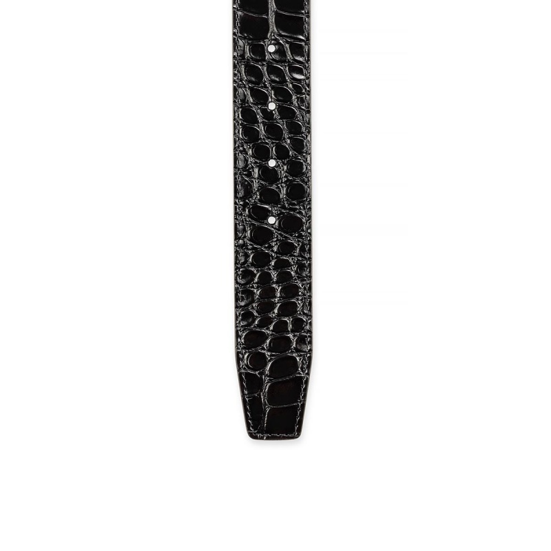 Cinturones Christian Louboutin Cl Logo Negros Dorados | KHU-643201