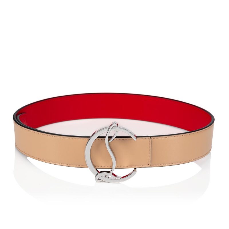 Cinturones Christian Louboutin Cl Logo Plateados | WOZ-827153