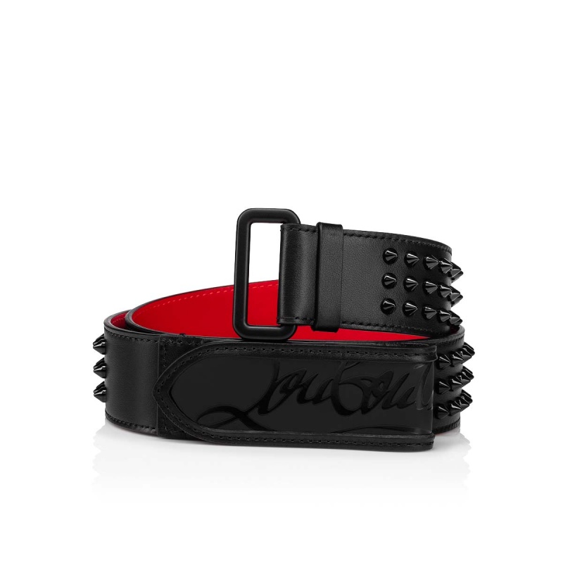 Cinturones Christian Louboutin Loubi Negros Negros Negros | ASG-729835