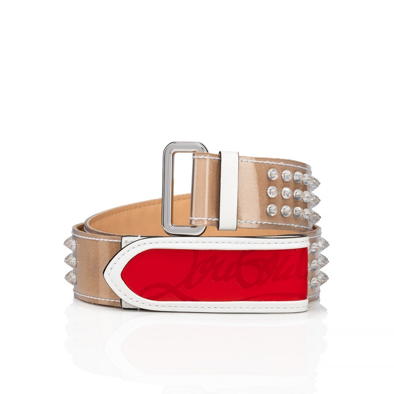 Cinturones Christian Louboutin Loubi Transparente Transparente | BWD-526978