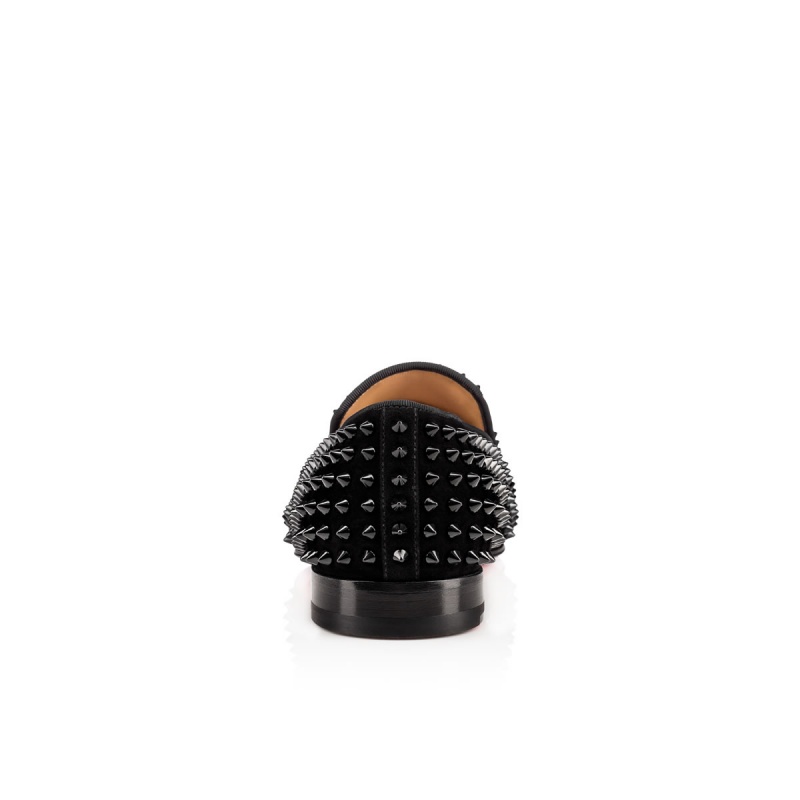 Mocasines Christian Louboutin Dandelion Spikes Negros Negros | NHP-467810