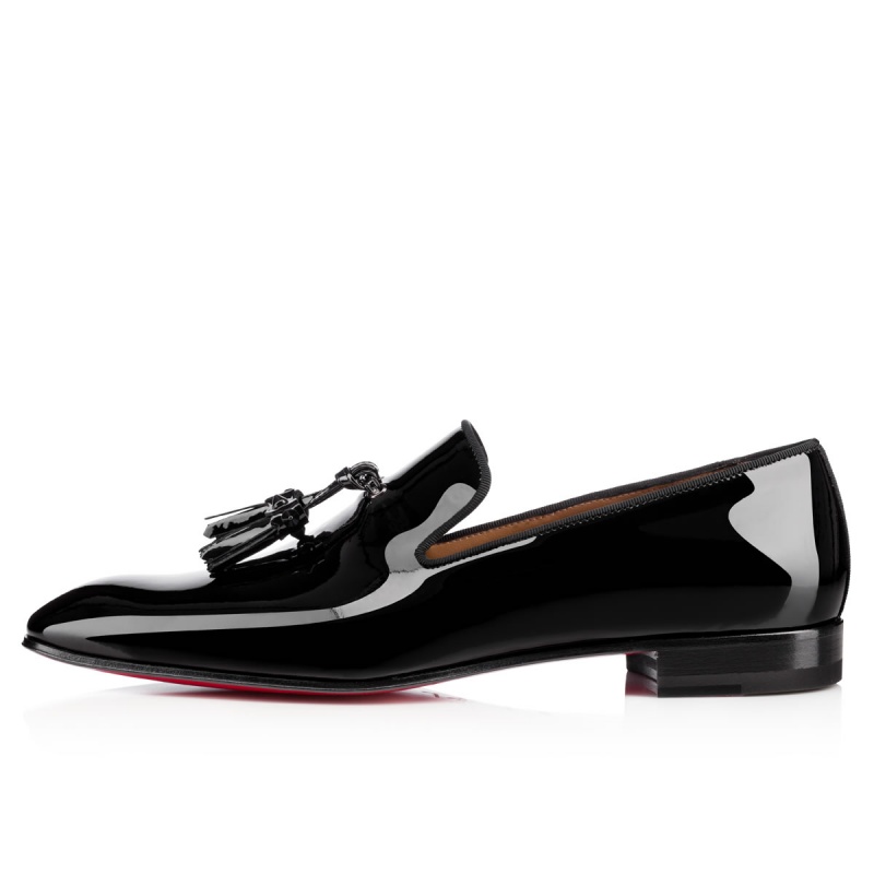 Mocasines Christian Louboutin Dandelion Tassel Negros | HRA-416073