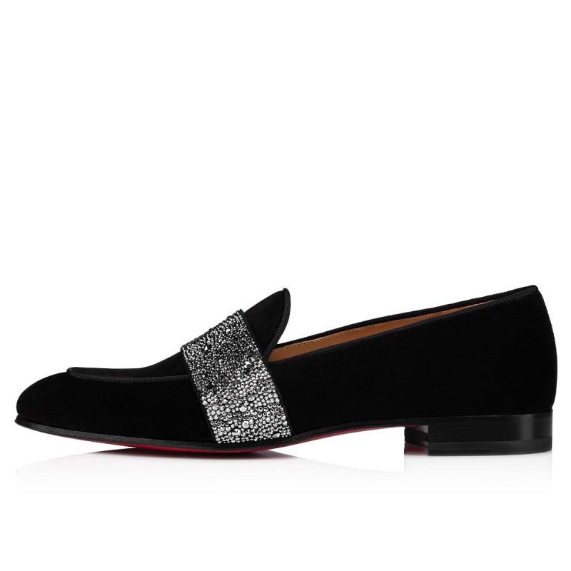 Mocasines Christian Louboutin Nit Night Strass Negros | JOR-071569