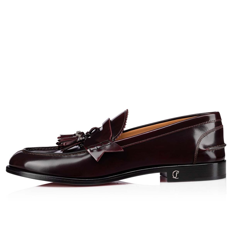 Mocasines Christian Louboutin No Penny Tassel Bordeaux | HCS-237064