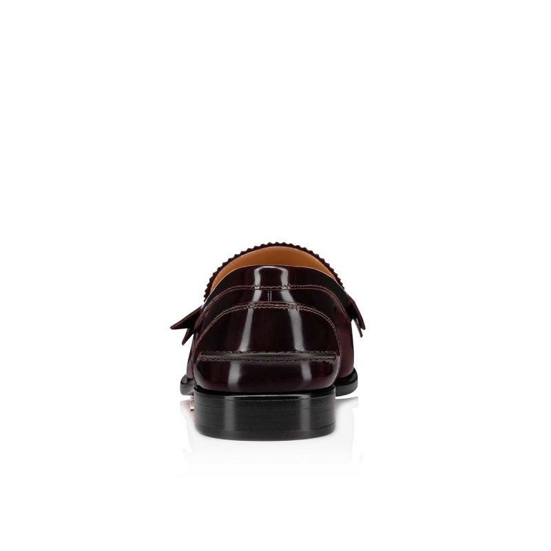 Mocasines Christian Louboutin No Penny Tassel Bordeaux | HCS-237064