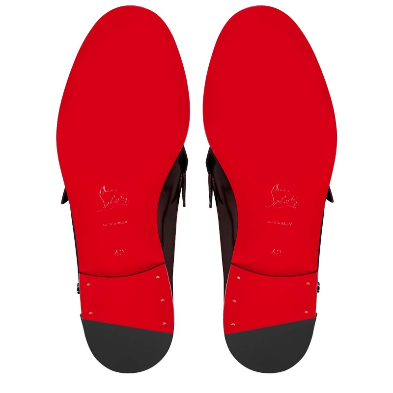 Mocasines Christian Louboutin No Penny Tassel Bordeaux | HCS-237064