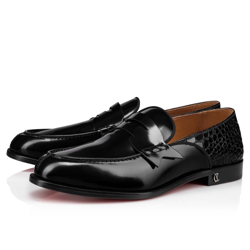 Mocasines Christian Louboutin Penny No Back Negros | OVM-247103