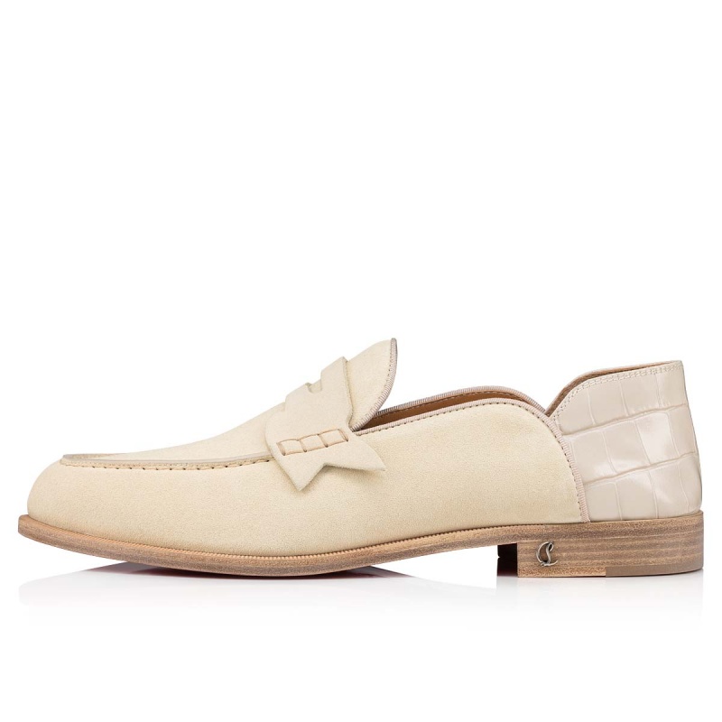 Mocasines Christian Louboutin Penny No Back Panna Cotta / Craie | JTX-483701