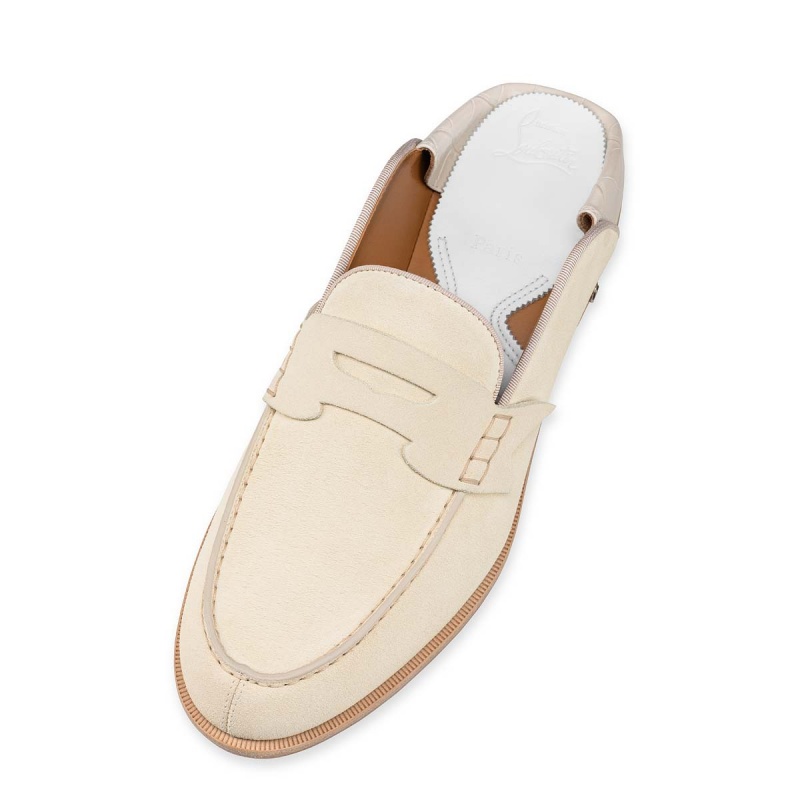 Mocasines Christian Louboutin Penny No Back Panna Cotta / Craie | JTX-483701