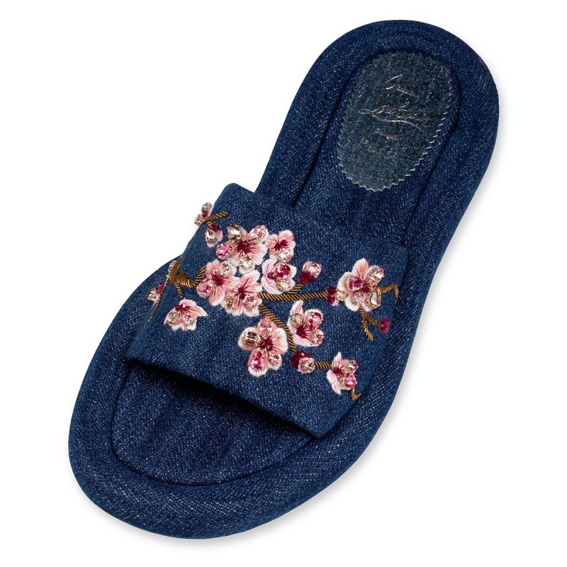 Mulas Christian Louboutin Holysummer Sakura Denim / Multi | BUY-365049