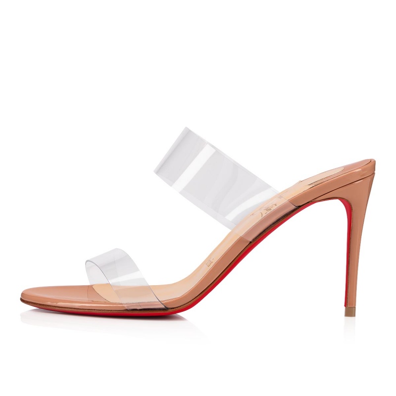 Mulas Christian Louboutin Just Nothing 85 mm Nude | VRB-186743