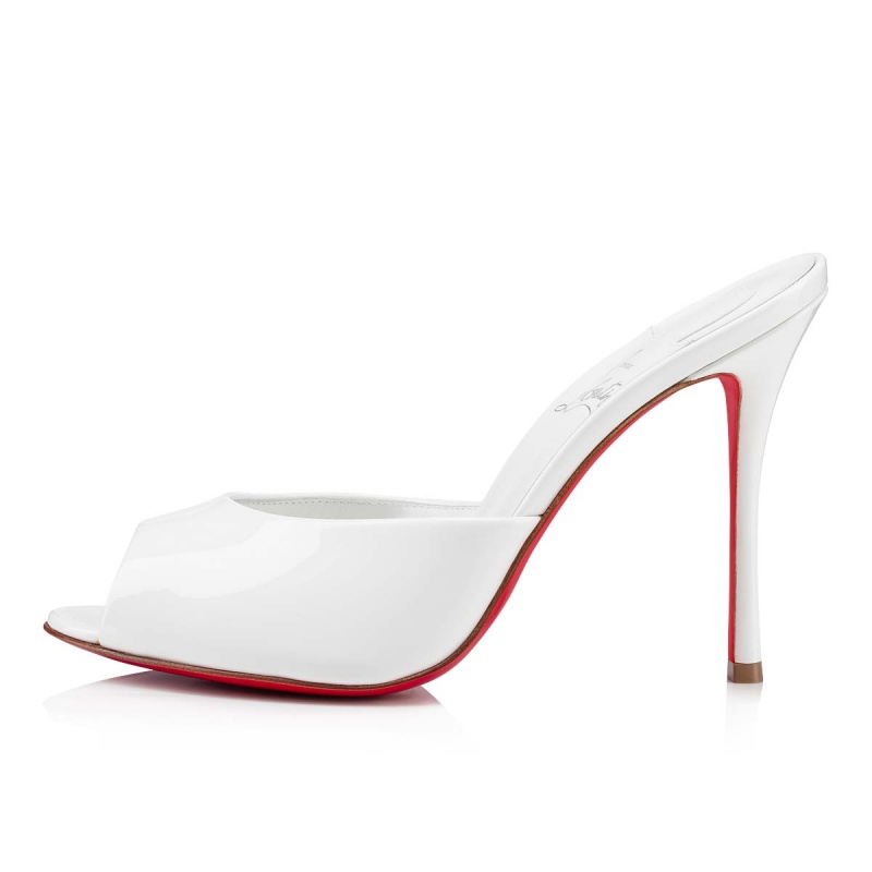 Mulas Christian Louboutin Me Dolly 100 mm Bianco / Lin Bianco | KXR-168402