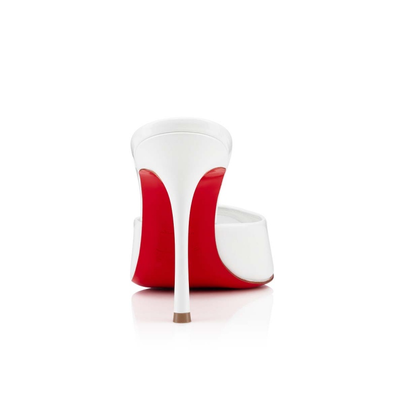 Mulas Christian Louboutin Me Dolly 100 mm Bianco / Lin Bianco | KXR-168402