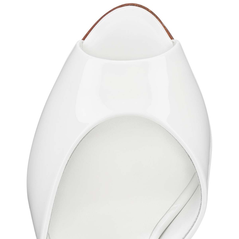 Mulas Christian Louboutin Me Dolly 100 mm Bianco / Lin Bianco | KXR-168402