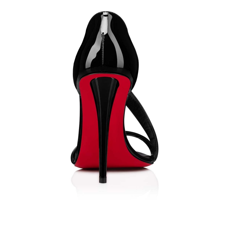Sandalias Christian Louboutin Astridal 100 mm Negros Negros | PEF-527649