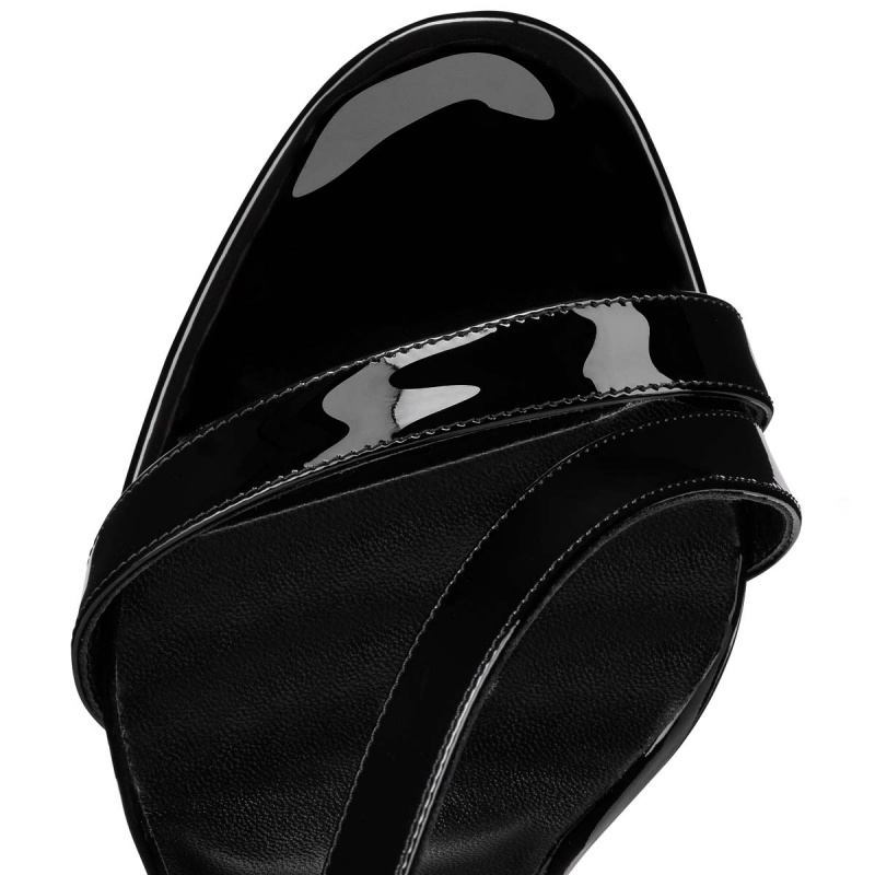 Sandalias Christian Louboutin Astridal 100 mm Negros Negros | PEF-527649