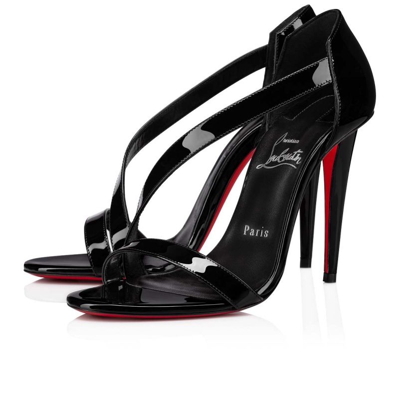 Sandalias Christian Louboutin Astridal 100 mm Negros Negros | PEF-527649