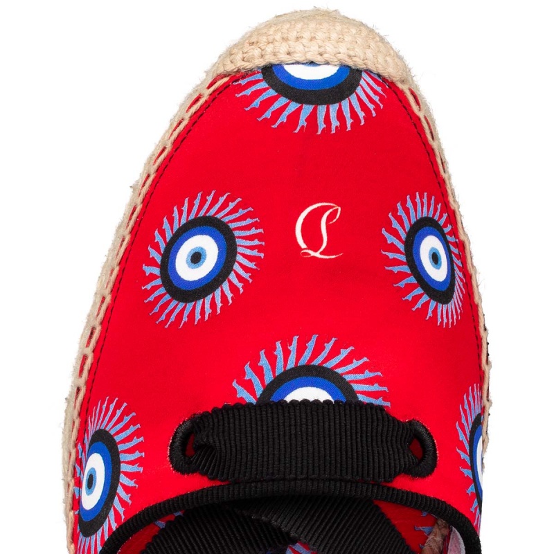 Sandalias Christian Louboutin Blanca Encaje 60 mm Multi / Lin Multi | VFZ-396180