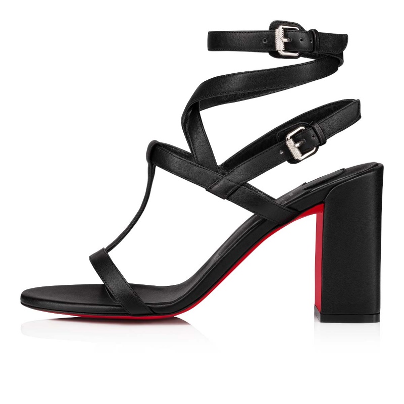 Sandalias Christian Louboutin Bombinissima 85 mm Negros Negros | JND-245813