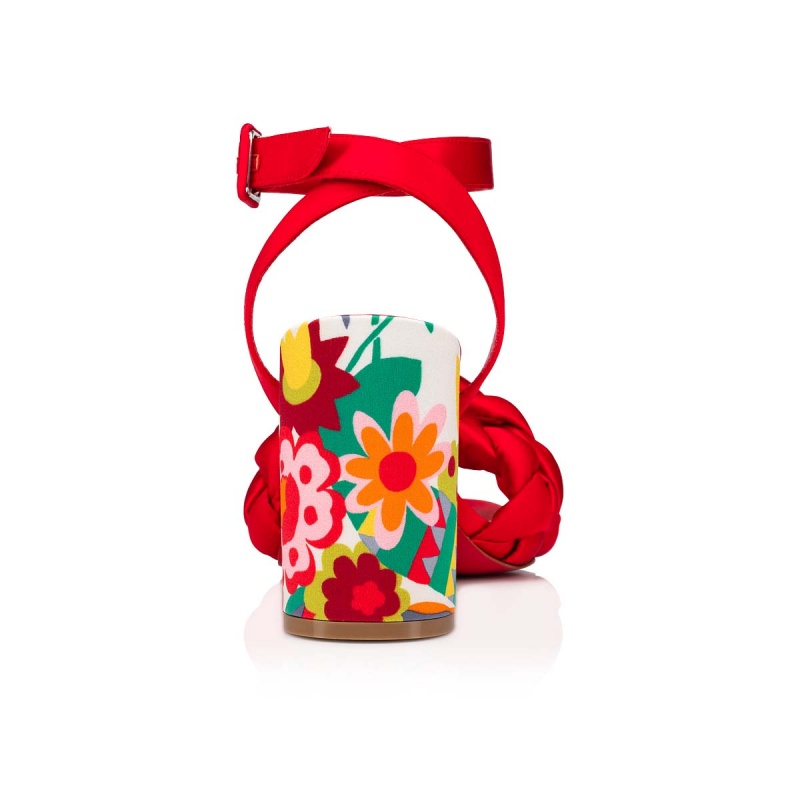 Sandalias Christian Louboutin Brio 85 mm Loubi / Multi / Lin Loubi | PCL-653908