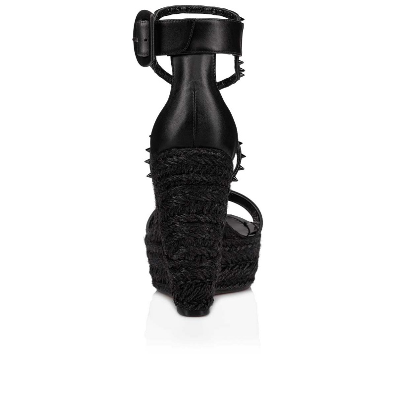 Sandalias Christian Louboutin Chocazeppa Spikes 120 mm Negros Negros | NMX-179653