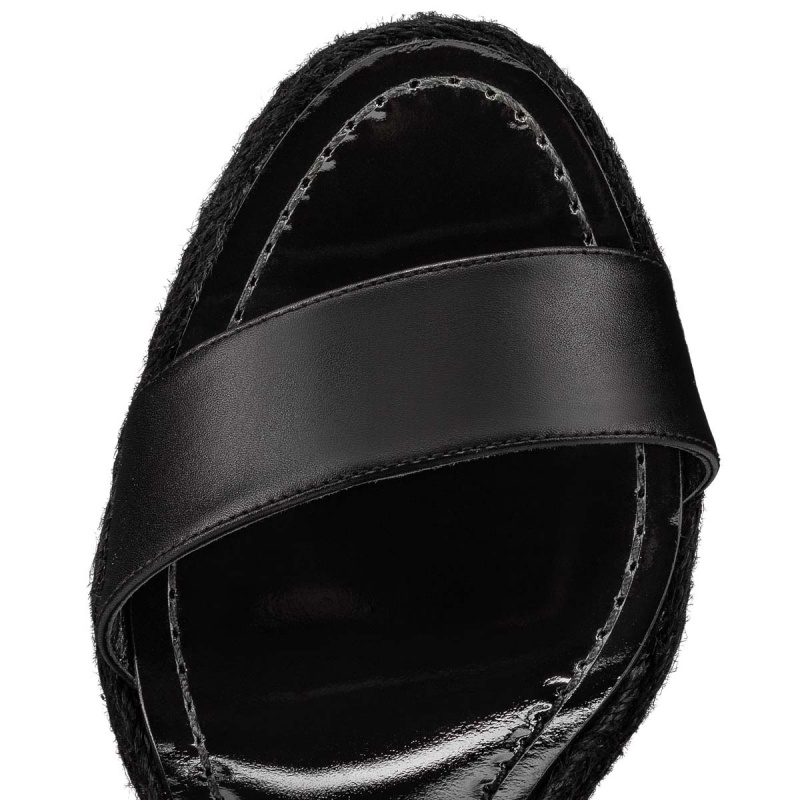 Sandalias Christian Louboutin Chocazeppa Spikes 120 mm Negros Negros | NMX-179653