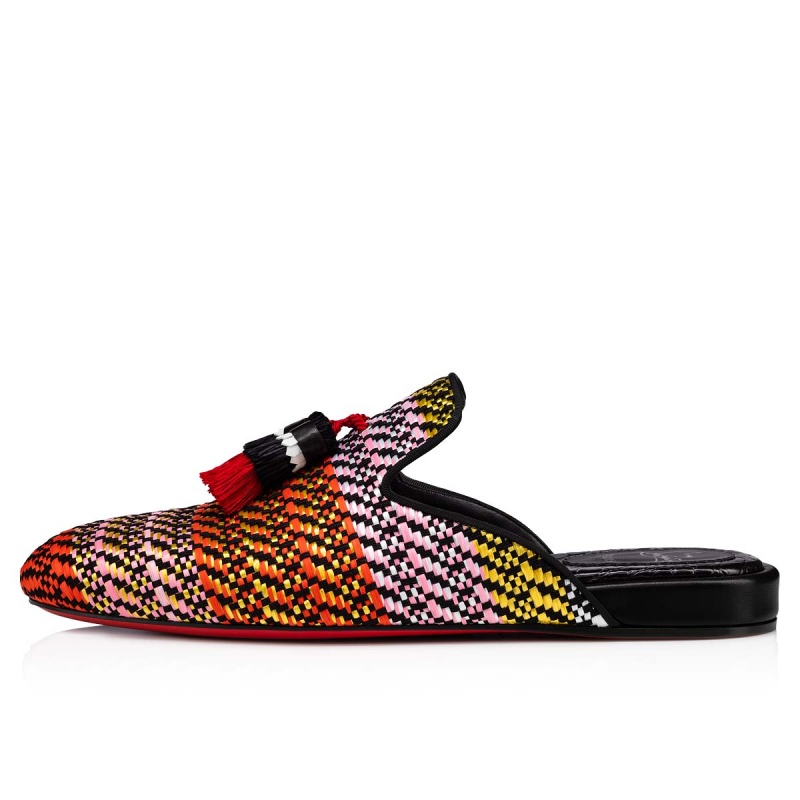 Sandalias Christian Louboutin Coolito Sun Alpargata Negros | WYQ-408356