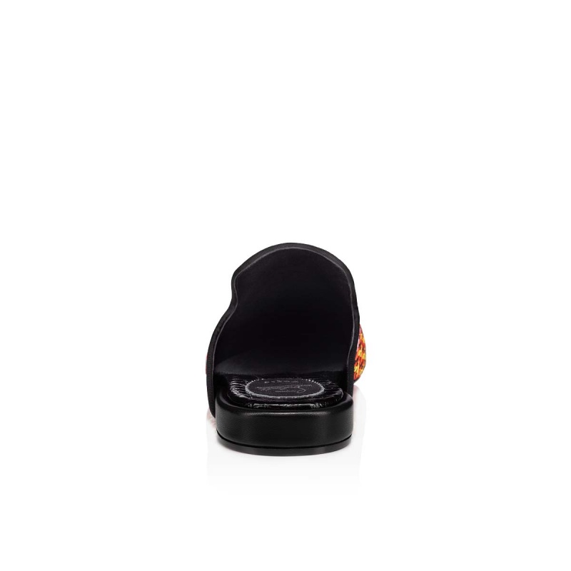 Sandalias Christian Louboutin Coolito Sun Alpargata Negros | WYQ-408356