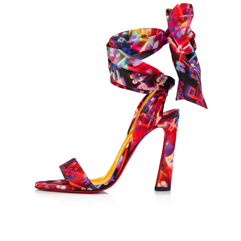 Sandalias Christian Louboutin Crosse Du Désert 100 mm Amarillos | VSI-915482
