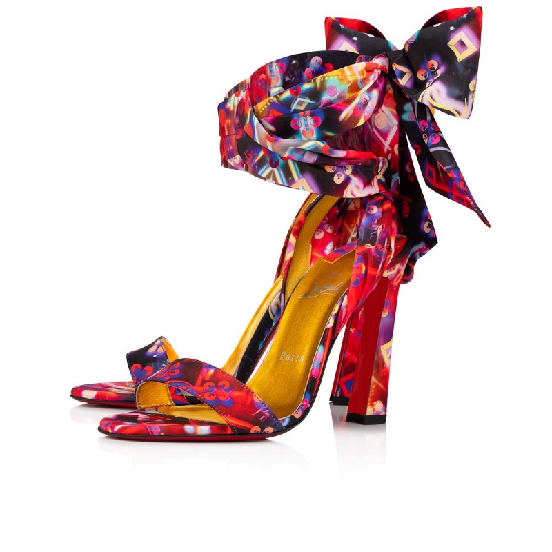 Sandalias Christian Louboutin Crosse Du Désert 100 mm Amarillos | VSI-915482