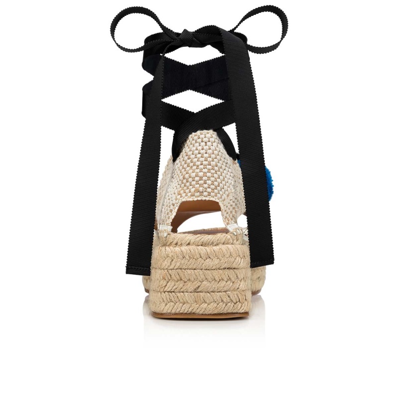 Sandalias Christian Louboutin Cycladiblanca 60 mm Vers Latte / Bk / Naturel | KFC-312079