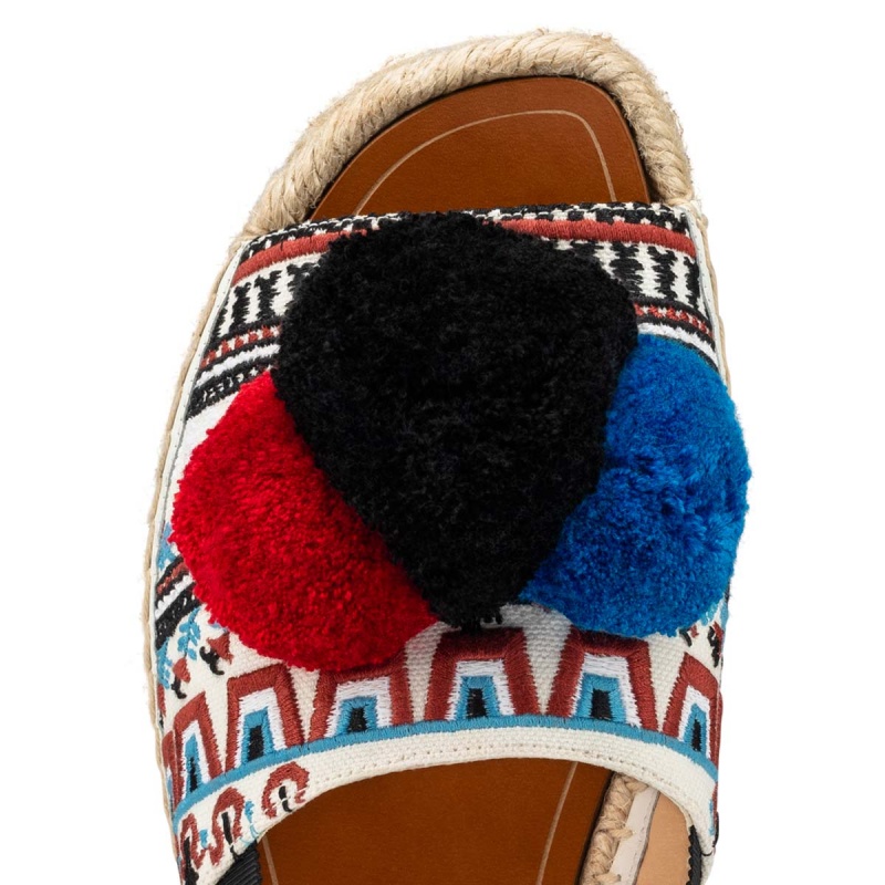 Sandalias Christian Louboutin Cycladiblanca 60 mm Vers Latte / Bk / Naturel | KFC-312079