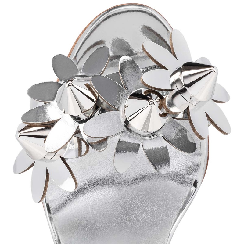 Sandalias Christian Louboutin Daisy Spikes 85 mm Plateados Plateados | DXP-924856