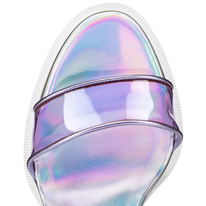 Sandalias Christian Louboutin Duniss Lug 100 mm Vers Multi / Lin Las Ab / Laser Ab | KYO-270438