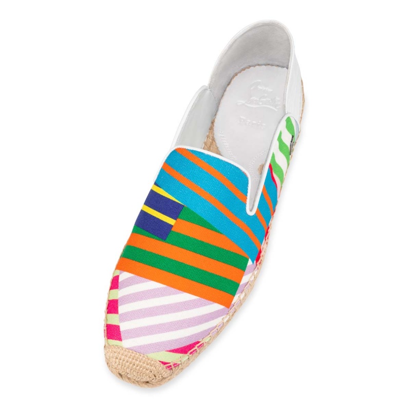 Sandalias Christian Louboutin Espadon Alpargata Multi / Bianco | GHU-590361