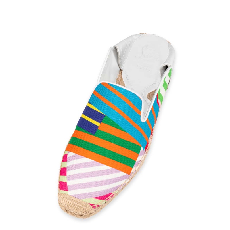 Sandalias Christian Louboutin Espadon Alpargata Multi / Bianco | GHU-590361