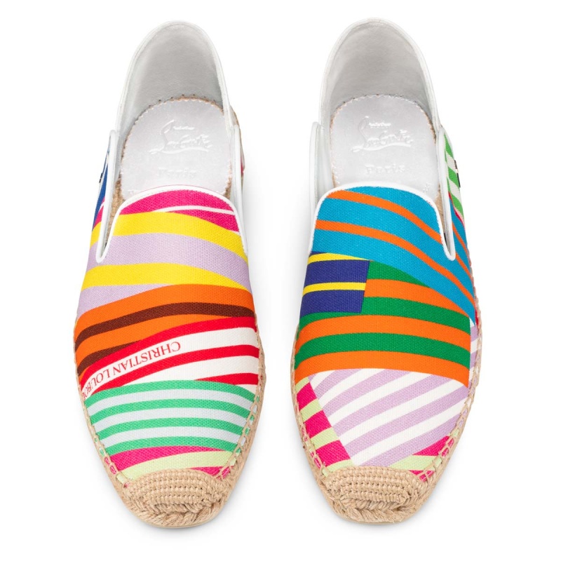 Sandalias Christian Louboutin Espadon Alpargata Multi / Bianco | GHU-590361