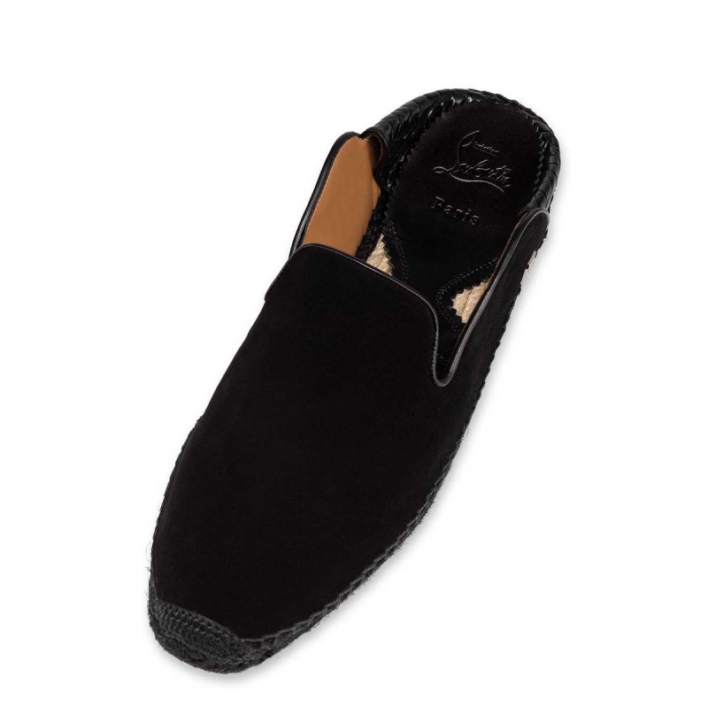 Sandalias Christian Louboutin Espadon Alpargata Negros | QLR-691573
