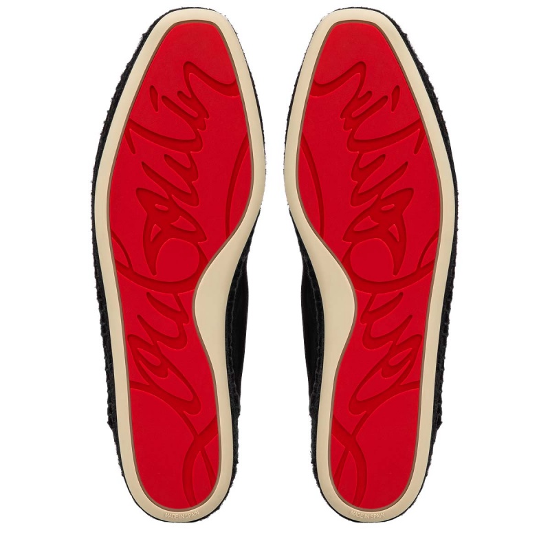 Sandalias Christian Louboutin Espadon Alpargata Negros | QLR-691573