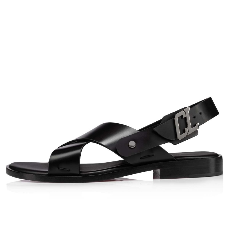 Sandalias Christian Louboutin Farniento Alpargata Negros | ZJO-817690