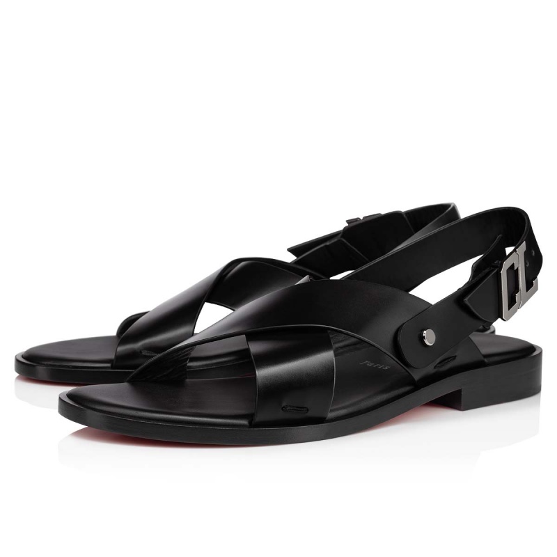Sandalias Christian Louboutin Farniento Alpargata Negros | ZJO-817690