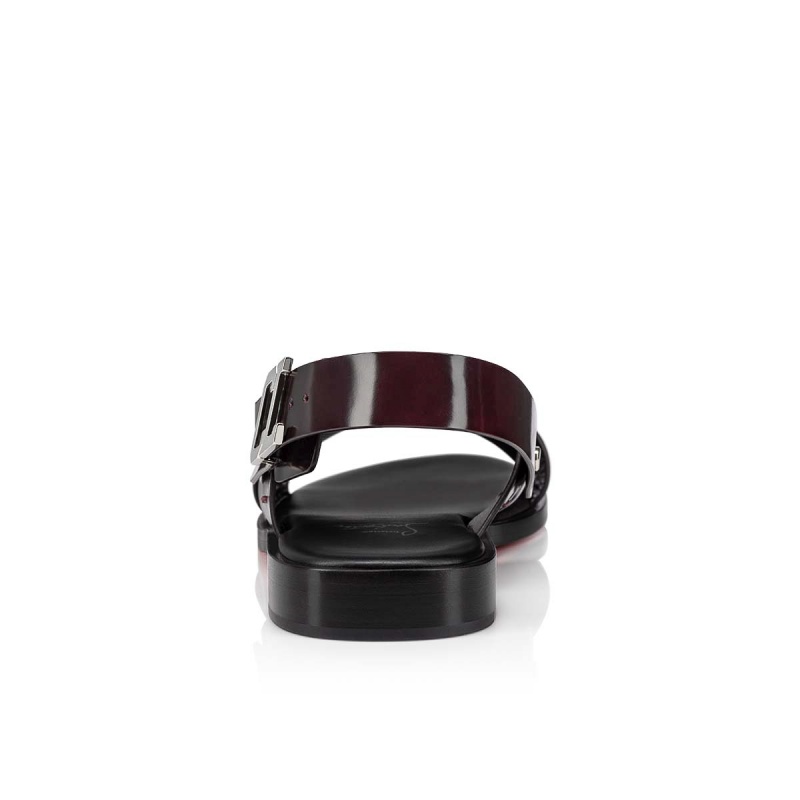 Sandalias Christian Louboutin Farniento Alpargata Bordeaux | YGQ-152907