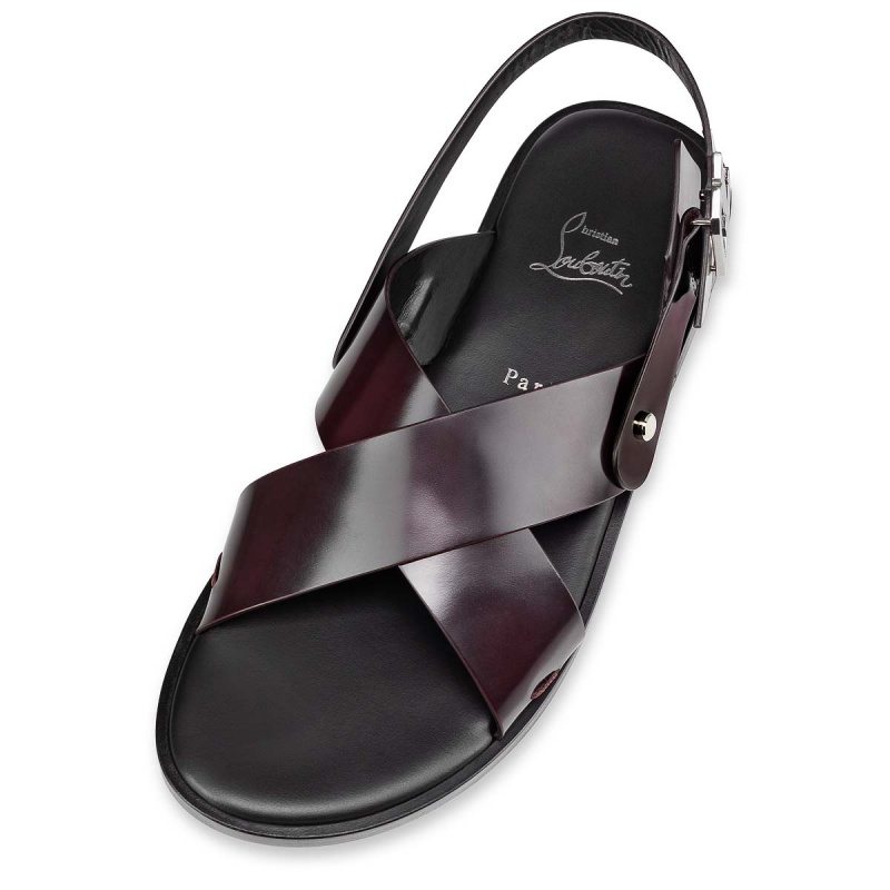 Sandalias Christian Louboutin Farniento Alpargata Bordeaux | YGQ-152907