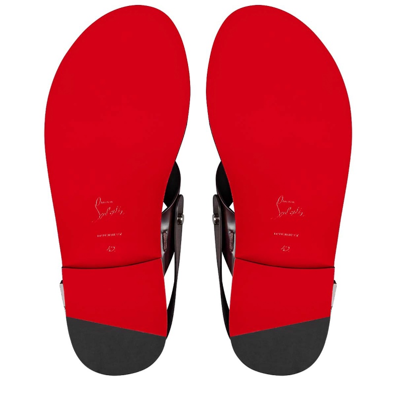 Sandalias Christian Louboutin Farniento Alpargata Bordeaux | YGQ-152907
