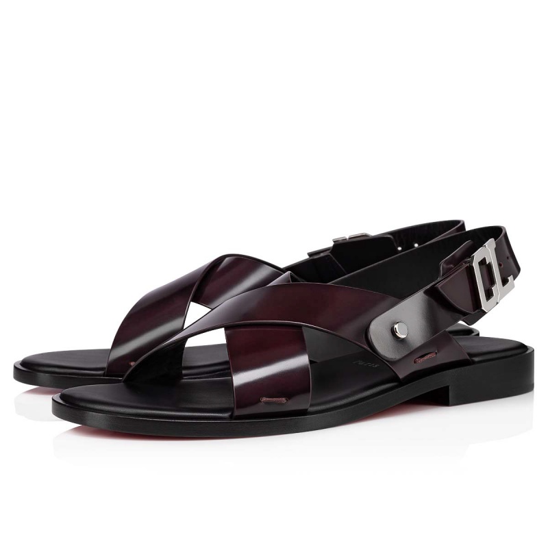 Sandalias Christian Louboutin Farniento Alpargata Bordeaux | YGQ-152907