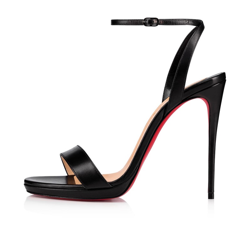 Sandalias Christian Louboutin Loubi Queen 120 mm Negros | XZV-820316