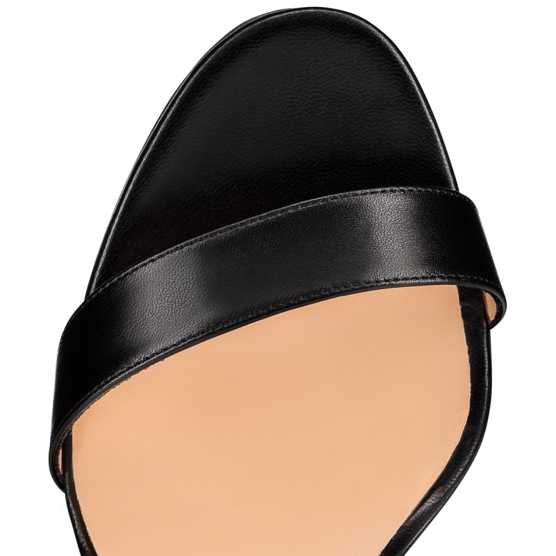 Sandalias Christian Louboutin Loubi Queen 120 mm Negros | XZV-820316