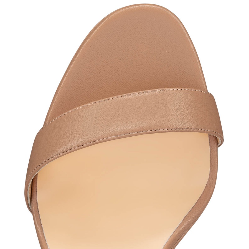 Sandalias Christian Louboutin Loubi Queen 120 mm Nude | UCR-947501